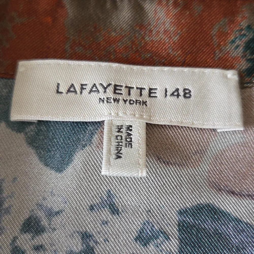 Lafayette 148 New York Silk Twill Blouse - Picture 6 of 7
